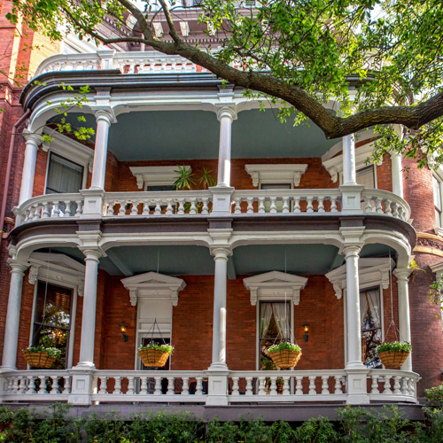 The Kehoe House next to The Davenport House in Savannah