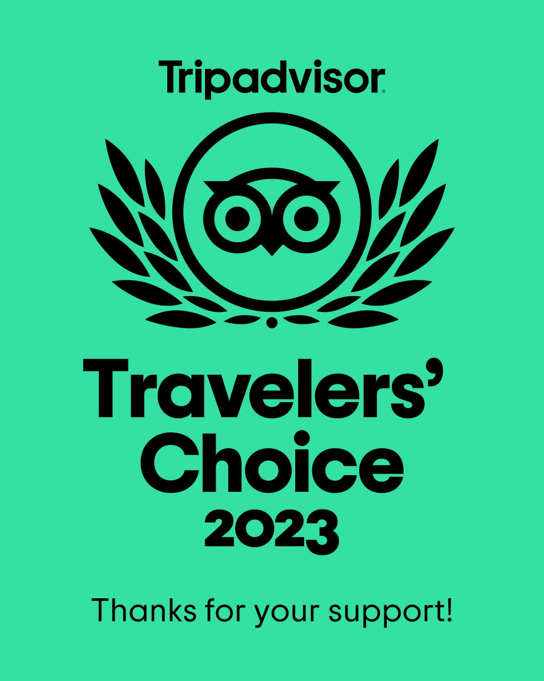 TripAdvisor's 2023 Traveler's Choic